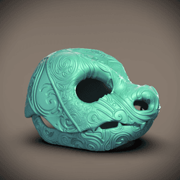 Ornate Blastoise Skull (Pokemon) 3d model