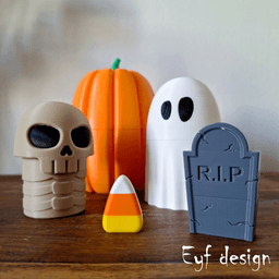 Halloween Matryoshka Doll 3d model