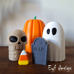 Halloween Matryoshka Doll 3d model