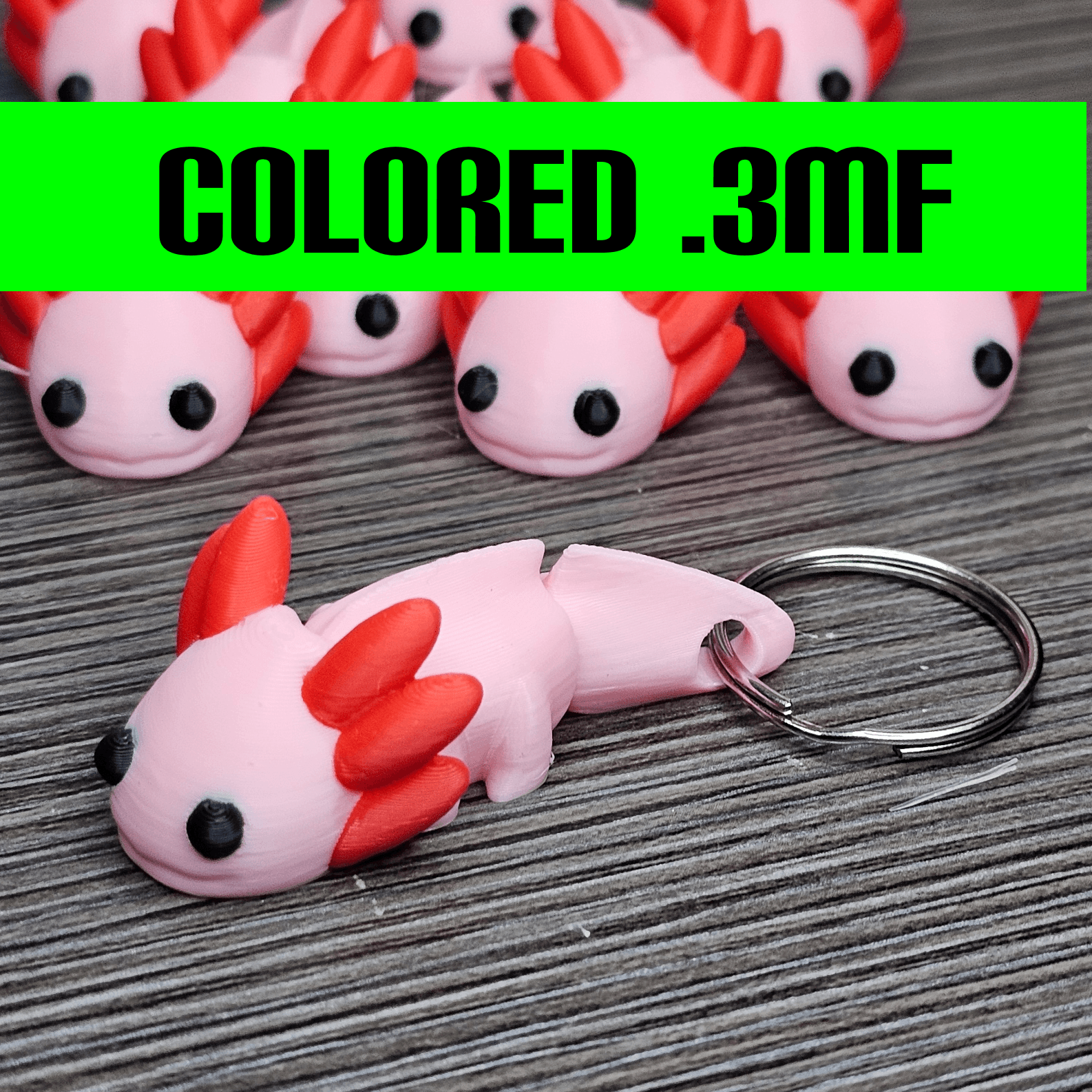 Mini Monster #2_Keychain_Colored.3mf 3d model