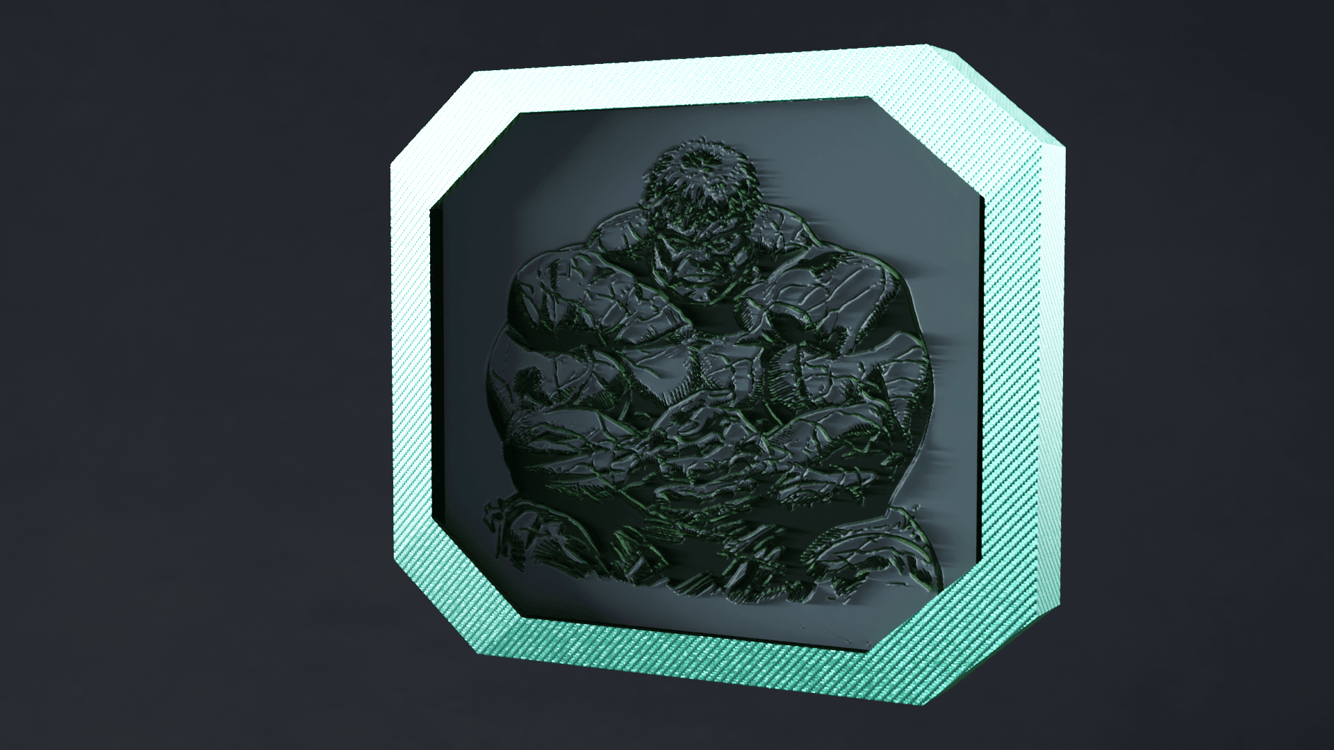 THE HULK 3D PRINT TILE #1 3d model