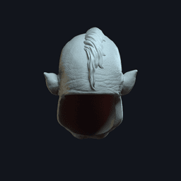 Orc V2 - Custom Action Figure Head 3d model