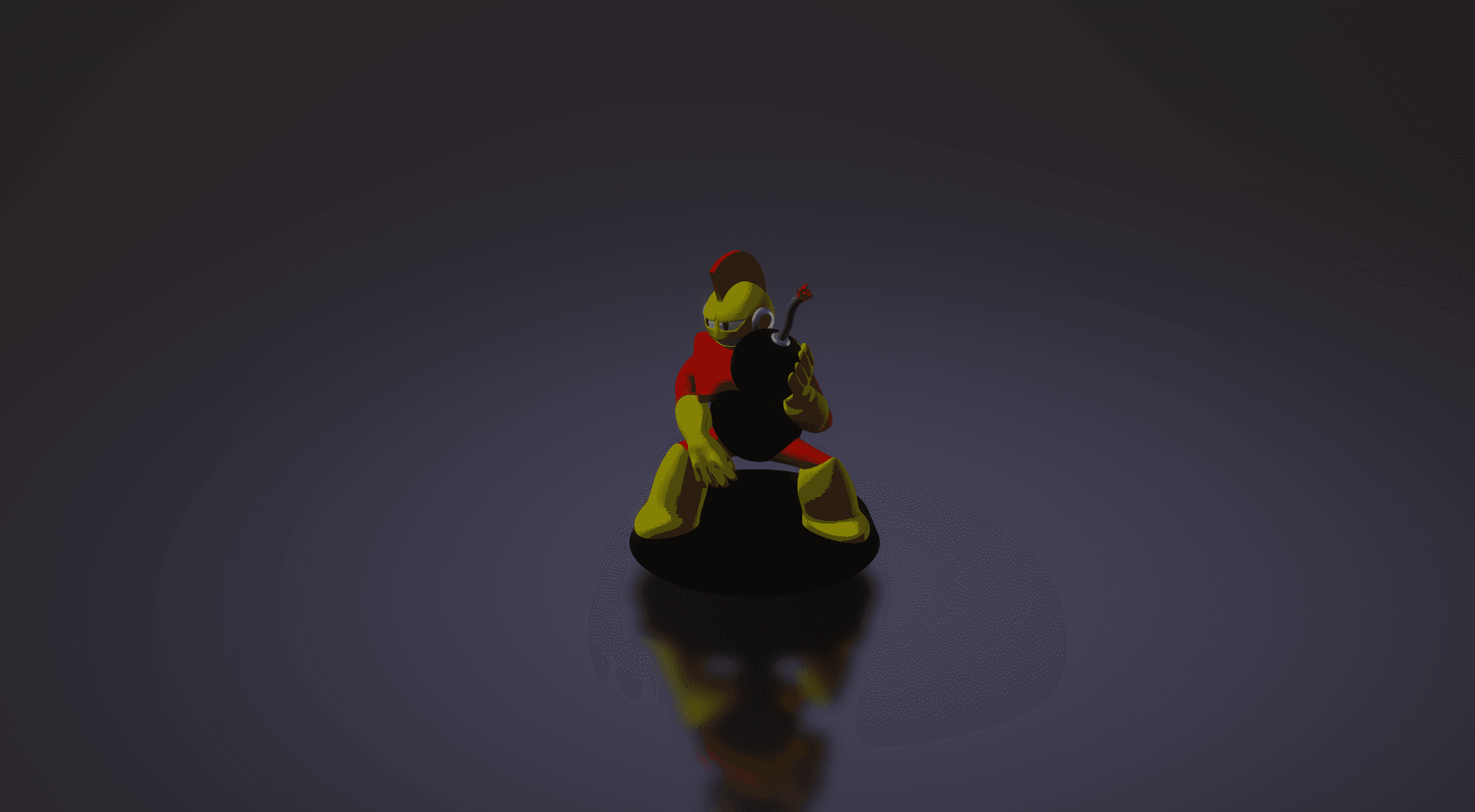 Bombman - Megaman 1 - Robot Master - Figure and Miniature 3d model
