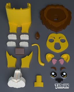 LION GLASSES HOLDER 3d model