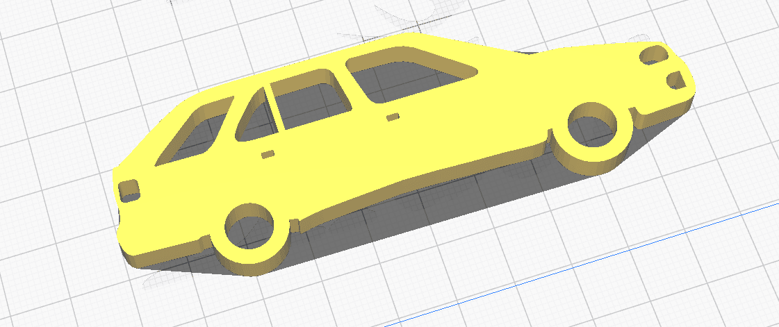 Skoda Felicia Combi keychain 3d model