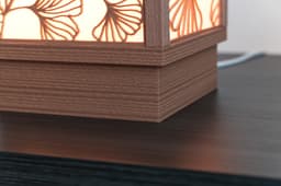 Japanese Lamp Ginkgo Line Art 3d model