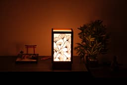 Japanese Lamp Ginkgo Line Art 3d model