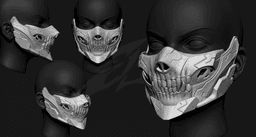 Cyborg Skull Mask 3d model