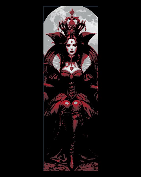 The Lady in Red - Beautiful She-devil with alluring Eyes - Set of 3 Bookmarks 3d model