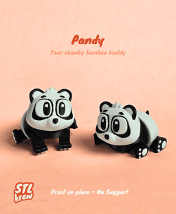 Cute articulated Panda - Pandy 3d model