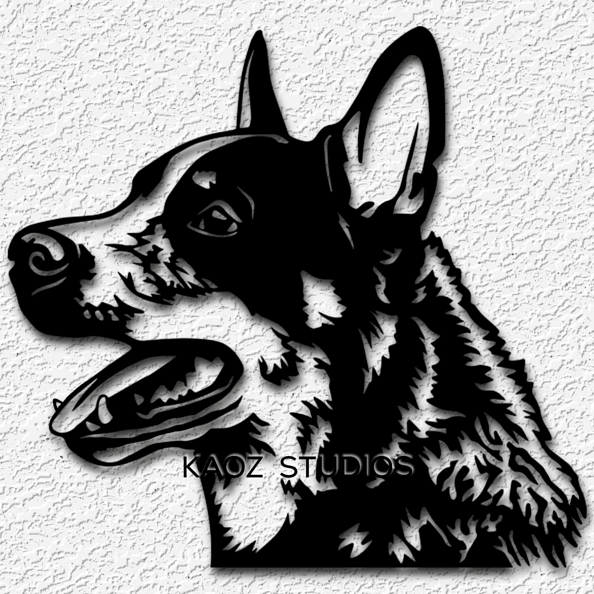 blue heeler wall art dog wall decor animal decoration 3d model