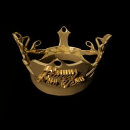Happy New Year Crown 3d model
