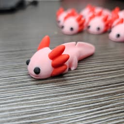 MiniMonster#2 Baby Axolotl Flexi Articulated 3d model