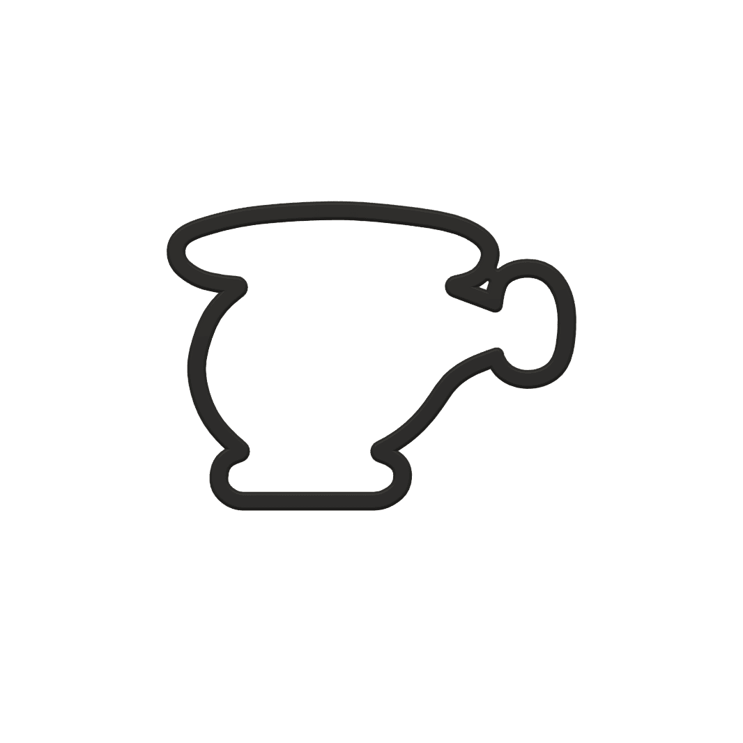 Cute Helicopter Cookie Cutter STL File - 4 inches 3d model