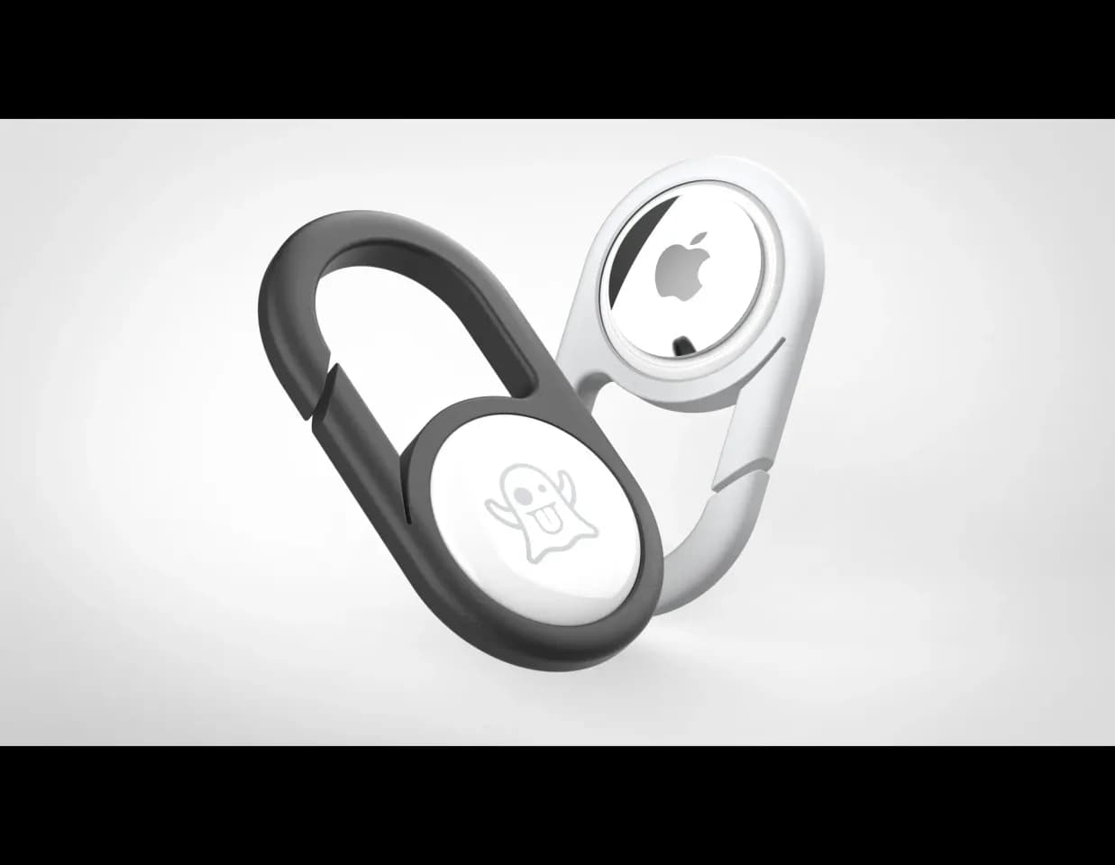 Airtag holder with carabiner 3d model