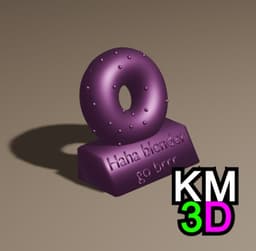 Blender donut meme 3d model
