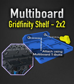 MultiBoard Gridfinity Shelf 2x2 3d model