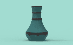 Azure Accent Vase 3d model