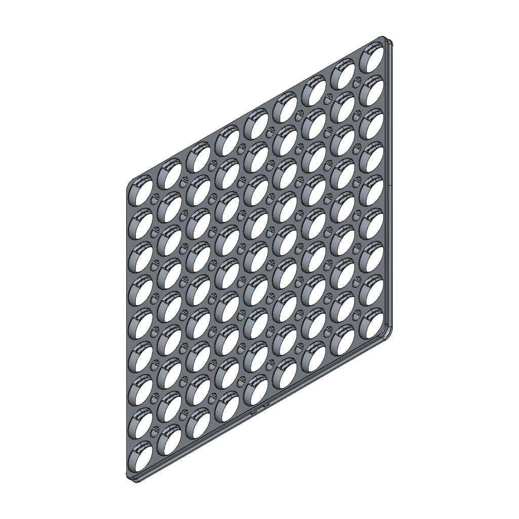 D-LOCK_PANEL.9X9-BLANK 3d model