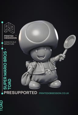 Toad - Super Mario Bros - Fan Art 3d model