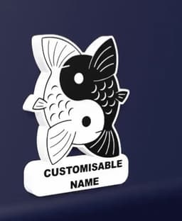 Fish Yin-Yang - LED Strip compatible 3d model