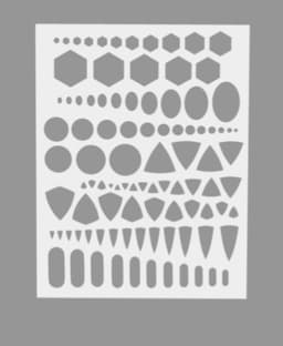 Lapidary Stencil Sheet 3d model