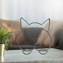 Dog Line Art, Modern, Minimalist 3d model