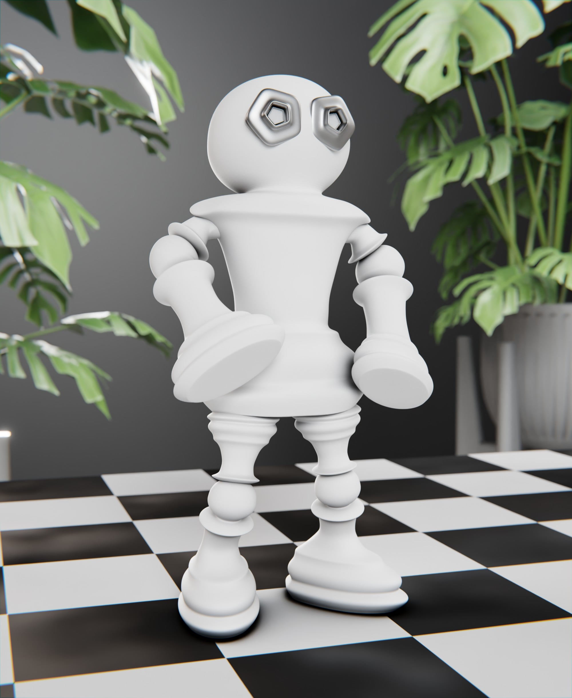 Mega Pawn - Basic | Chess Pawn 3d model