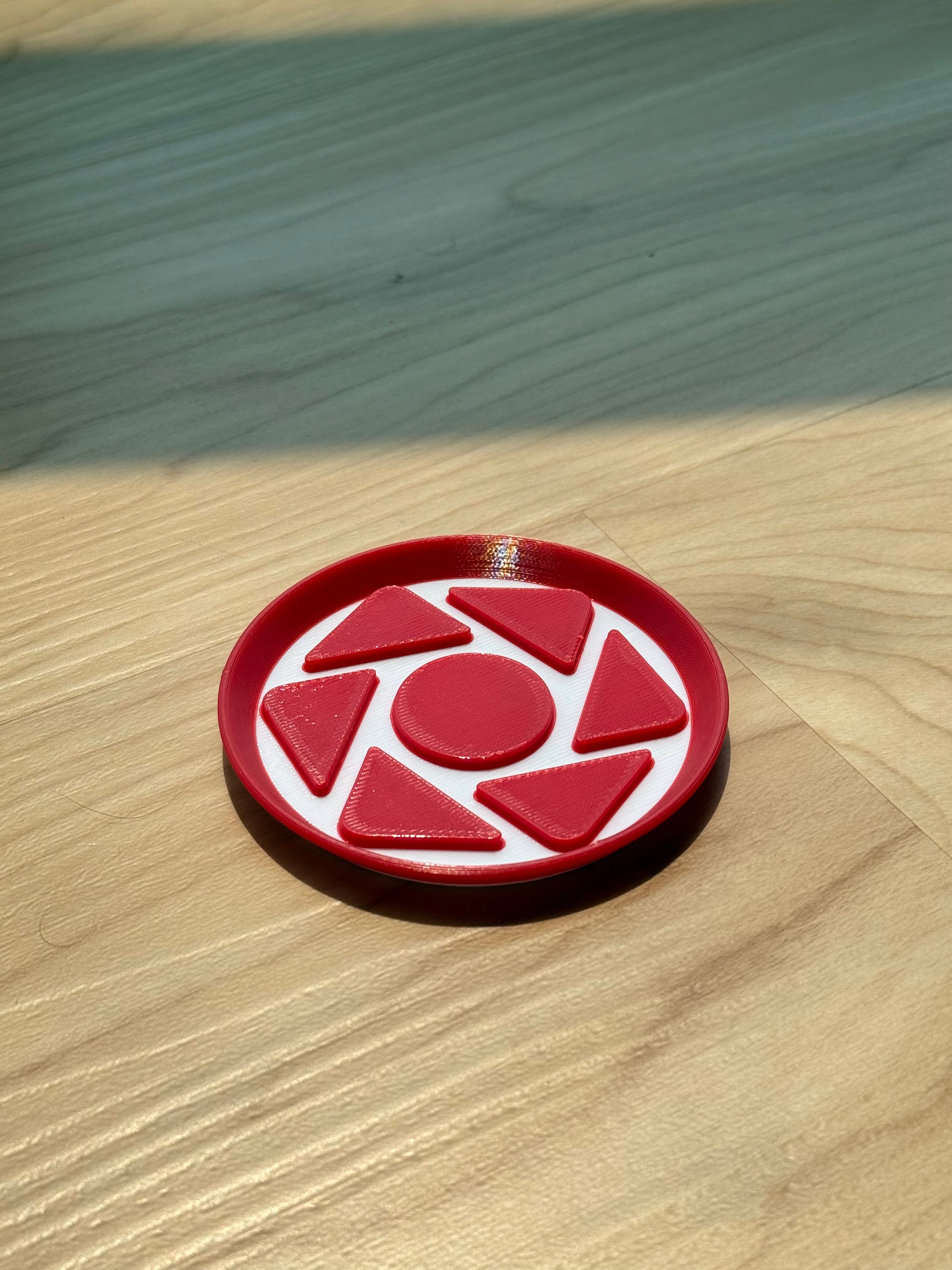 Sunwheel Coaster – Ancient Inspired Symmetry 3d model