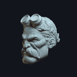 Dex v9 Action Figure Head 3d model