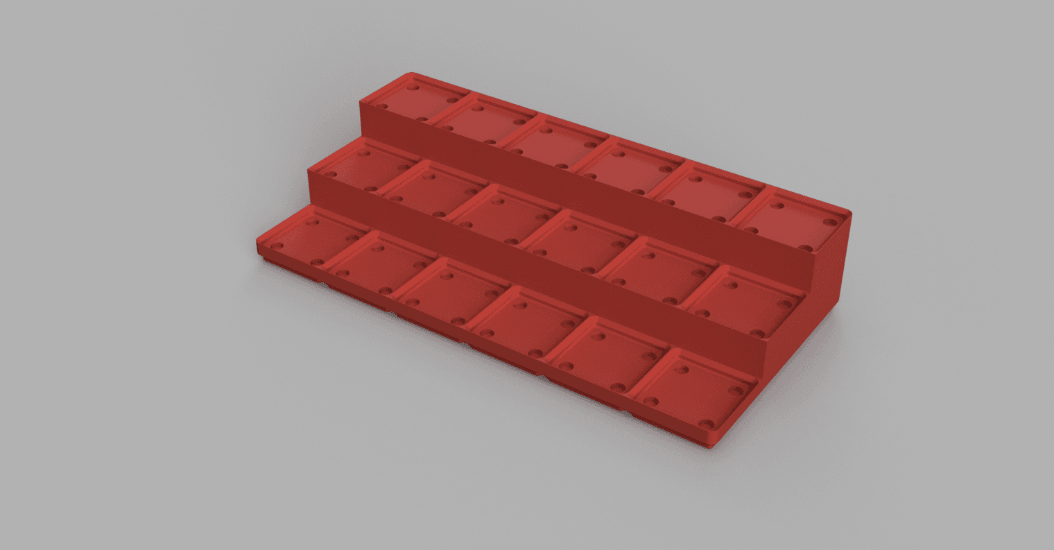 Gridfinity-Step Storage 3d model