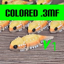 ColoredMinimonster5BearedDragon 3d model