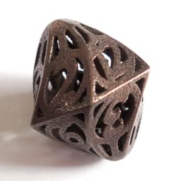 Twisty Spindle Dice Set with Decader 3d model