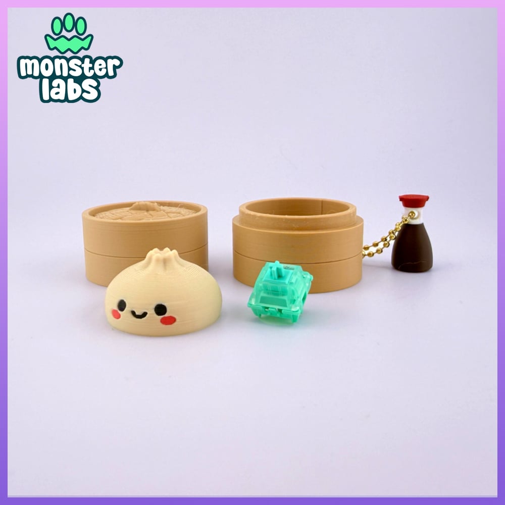 EXCLUSIVE: Dumpling Fidget Clicker Keychain 3d model