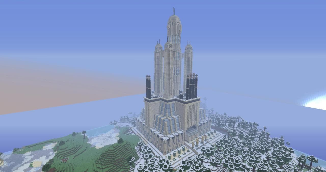Minecraft Jedi Tower 3d model