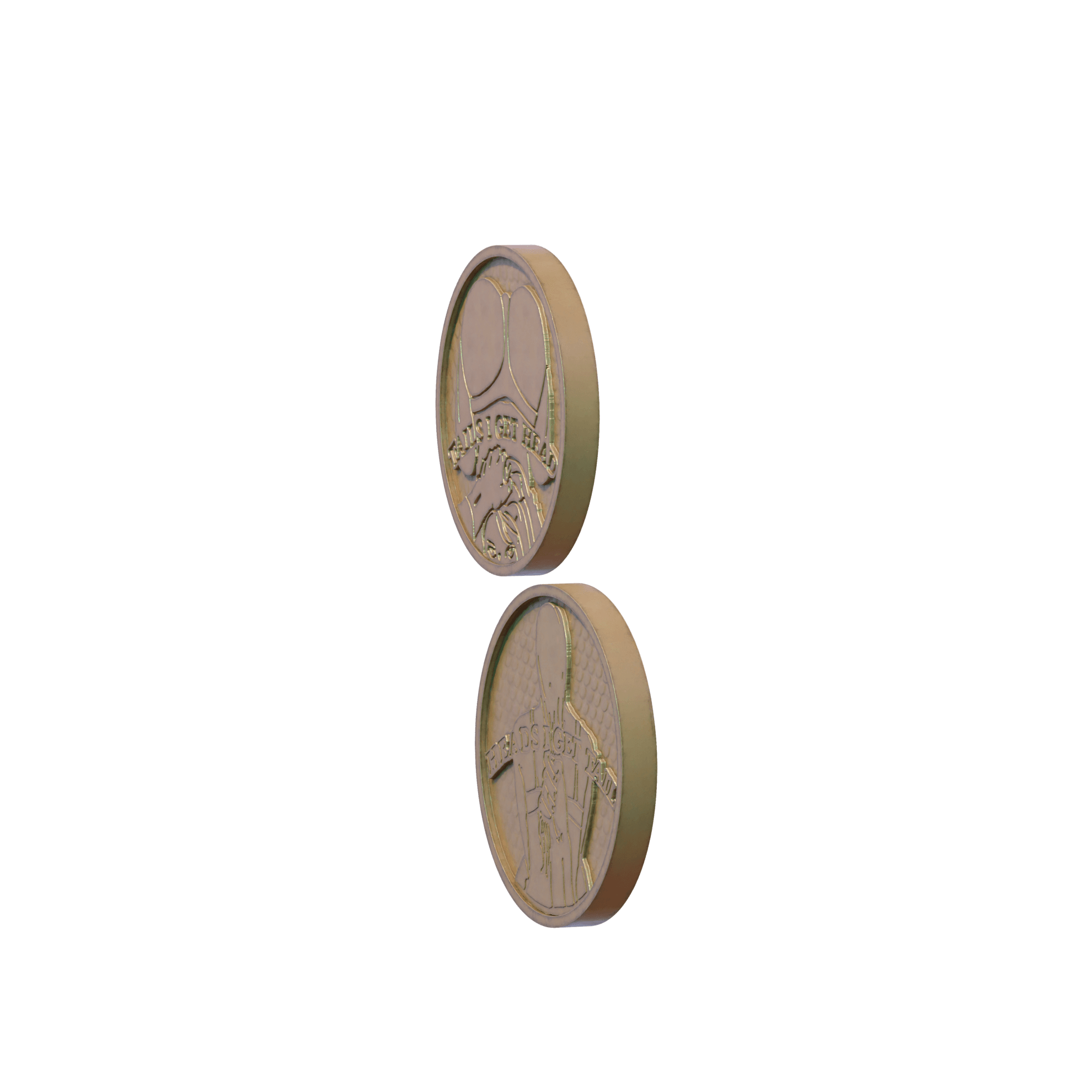 Heads Tails Coin 3d model