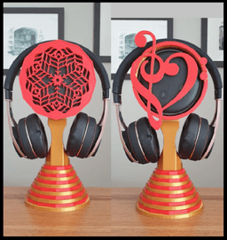 Echo dot headphone stands 3d model