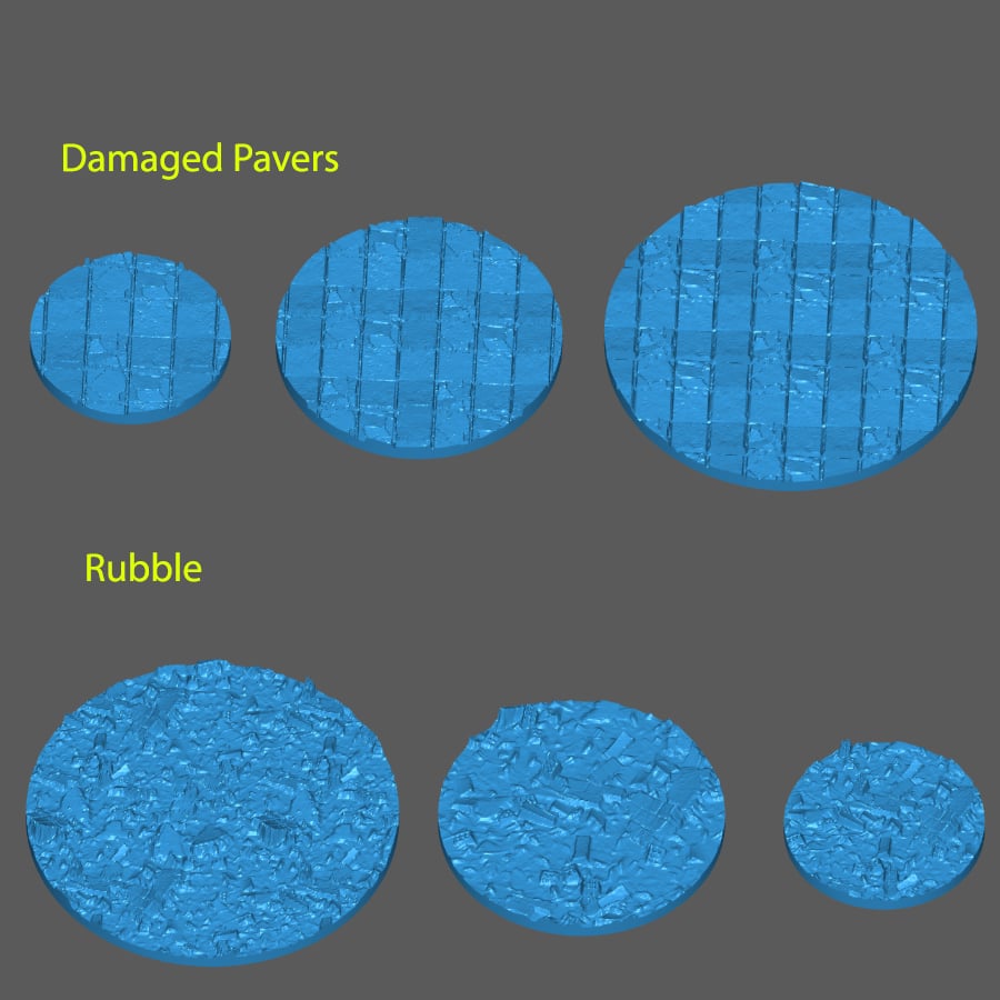 Marvel Crisis Protocol Bases 3d model