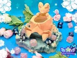 The Crystal FoxWood Dice Tower 3d model