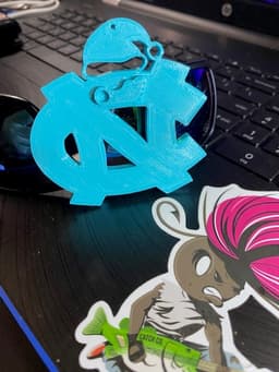 Tarheel Christmas Ornament 3d model