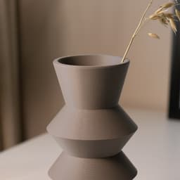 Geometric Vase SUKI - Japandi Collection 3d model