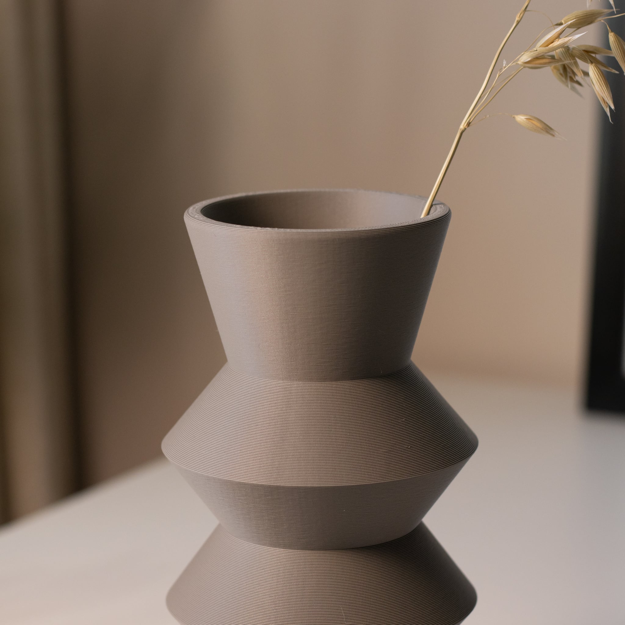 Geometric Vase SUKI - Japandi Collection 3d model