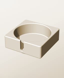 CS96-35-S Slotted container modular stackable module bin box 3d model