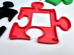 Puzzle Picture Frame Interlocking Silly Home Decor 3d model