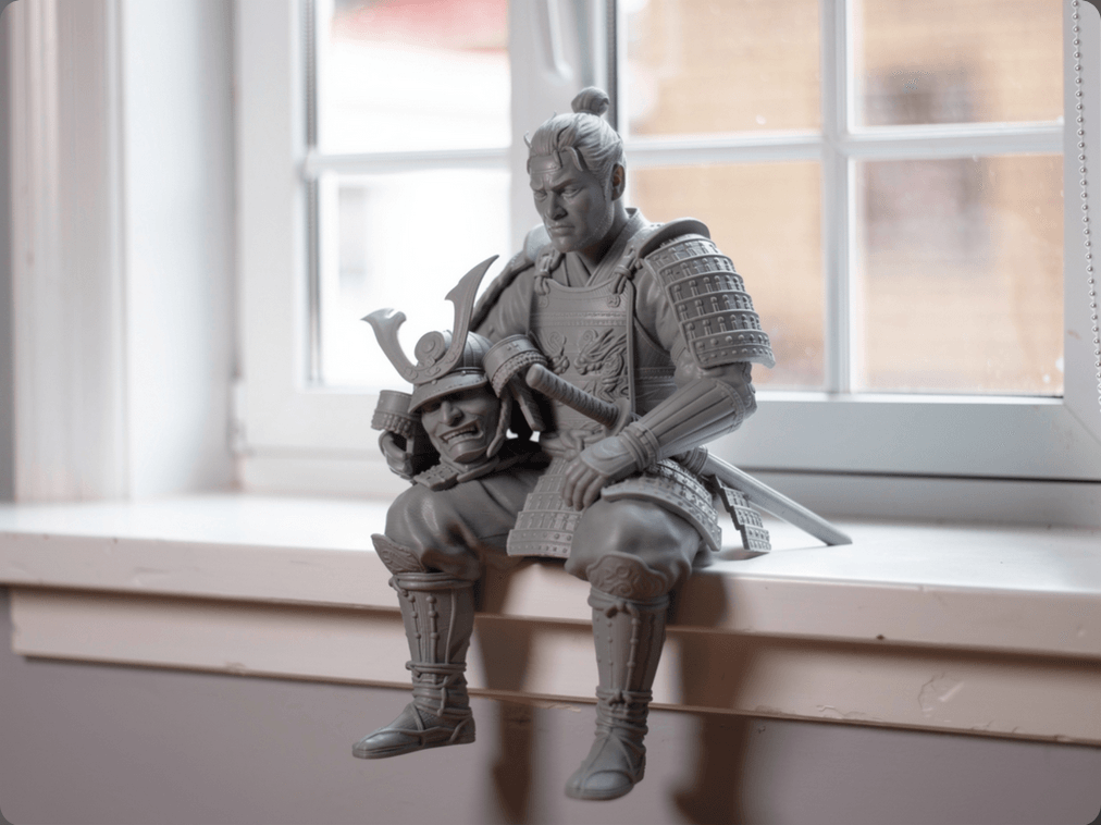 Samurai Sitting 3d model