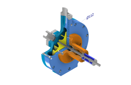 CENTRIFUGAL PUMP USING 775 MOTOR 3d model