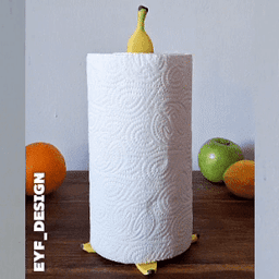 Banana Paper Towel Holder 3d model