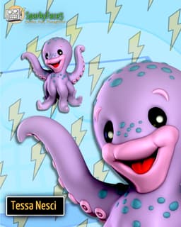 Happy Octopus 3d model