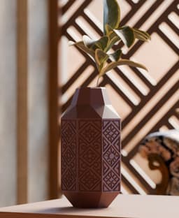 Sahara Vase - Moroccan Decor with Intricate Patterns 3d model