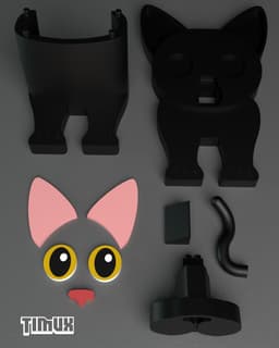 CAT GLASSES HOLDER - FLOW 3d model